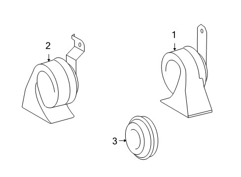 2007 Toyota Highlander Horn Diagram 2 - Thumbnail