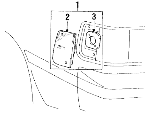 1987 Toyota Celica Rear Lamps - Side Marker Lamps Diagram