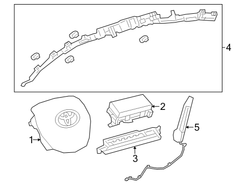 2023 Toyota Crown Air Bag Components Diagram 1 - Thumbnail