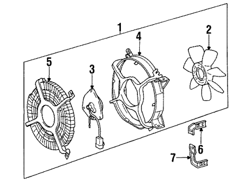 1992 Toyota Paseo A/C Condenser Diagram 2 - Thumbnail