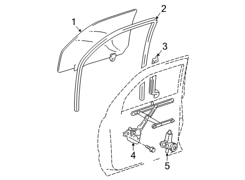 2009 Toyota Land Cruiser Front Door Diagram 1 - Thumbnail