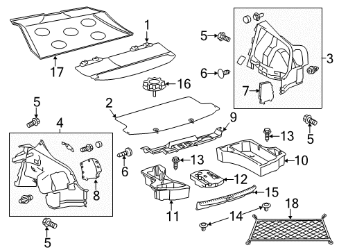 2012 Scion tC GROMMET, Screw Diagram for 90189-06073