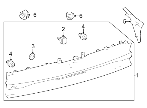 2023 Toyota Prius AWD-e Molding, Lower Passenger Side Diagram for 76815-47050