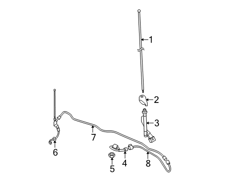 2010 Toyota 4Runner Antenna & Radio Diagram