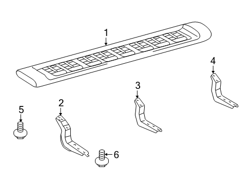 2010 Toyota FJ Cruiser Running Board Diagram