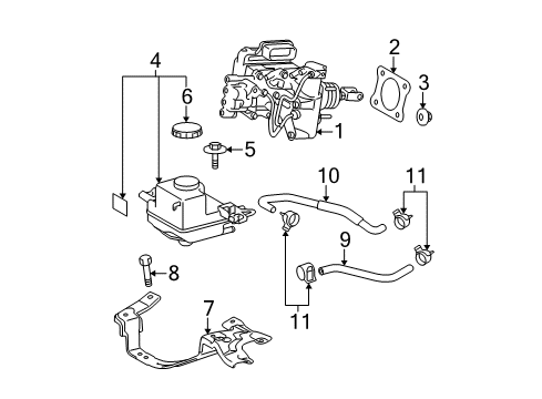 2011 Toyota Prius Dash Panel Components Diagram