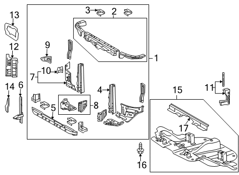 2022 Toyota Sequoia Support Sub-Assembly, Ra Diagram for 53201-0C071