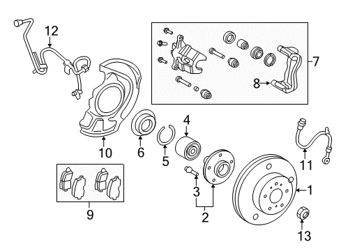 2013 Toyota Highlander Anti-Lock Brakes Diagram 3 - Thumbnail