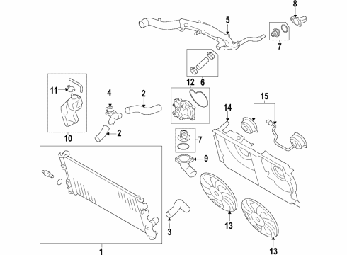 2019 Toyota 86 Cooling System, Radiator, Water Pump, Cooling Fan Diagram 2 - Thumbnail