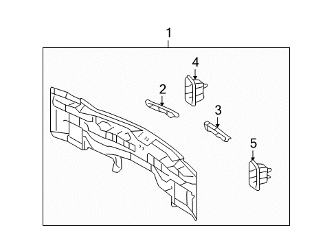 2015 Toyota Venza Rear Body Diagram