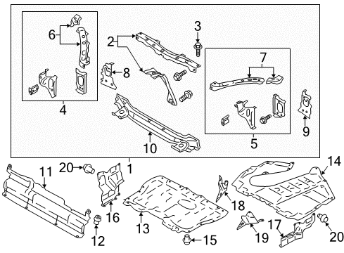 2014 Scion FR-S Rad Panel S Cp RPR SDR Diagram for SU003-01368