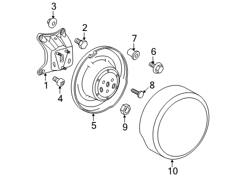 2012 Toyota RAV4 Carrier & Components - Spare Tire Diagram