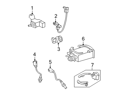 2008 Toyota Tundra Emission Components Diagram 4 - Thumbnail