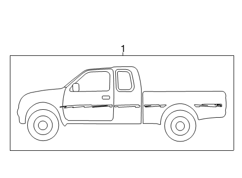 1999 Toyota Tacoma Stripe Tape Diagram