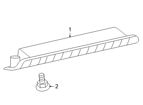 2009 Toyota Highlander High Mount Lamps Diagram 1 - Thumbnail