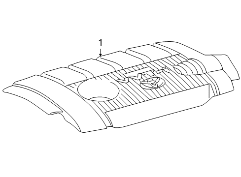 2012 Toyota RAV4 Engine Appearance Cover Diagram 1 - Thumbnail