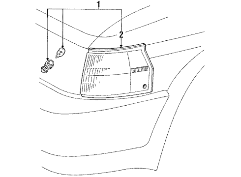 1987 Toyota Tercel Park Lamps Diagram