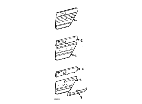 1986 Toyota Camry ARMREST Assembly, Front Door Diagram for 74210-22061-23