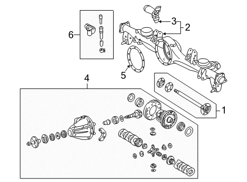 Hose Sub-Assembly, Rear Axle Breather Diagram for 42306-60140