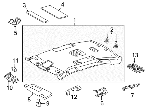 2016 Toyota Camry Grip Assembly, Assist Diagram for 74610-06061-B0