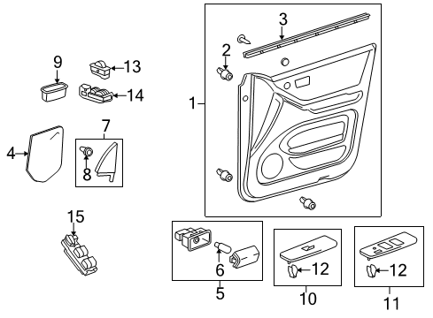 2006 Toyota Highlander Rear Door Diagram 4 - Thumbnail