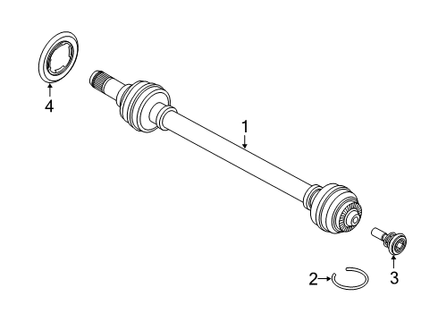 2021 Toyota GR Supra Drive Axles - Rear Diagram