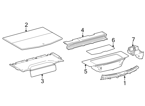 2023 Toyota bZ4X Interior Trim - Rear Body Diagram