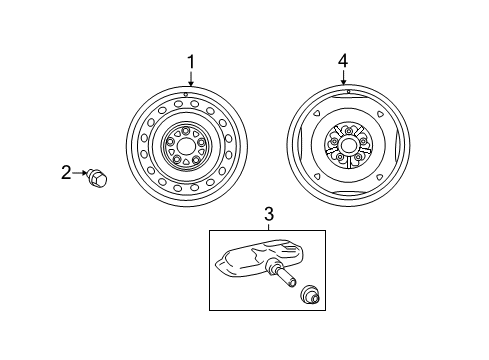 2014 Scion xD Wheels Diagram