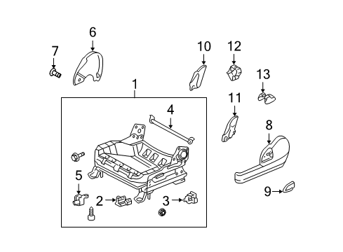 2005 Scion xA Tracks & Components Diagram