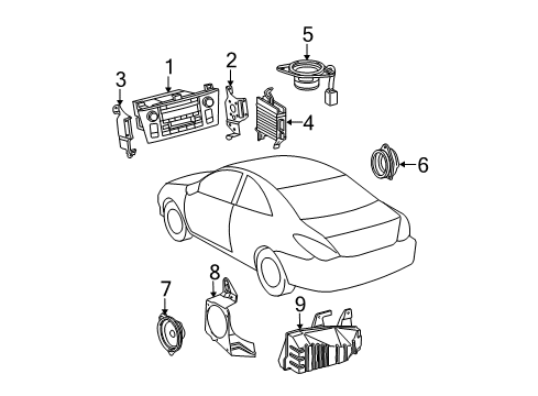 2007 Toyota Solara Sound System Diagram