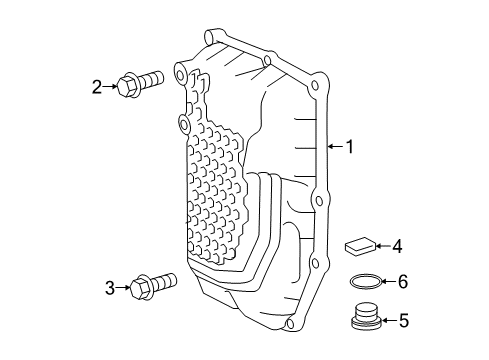 2018 Toyota Sienna Transaxle Parts Diagram