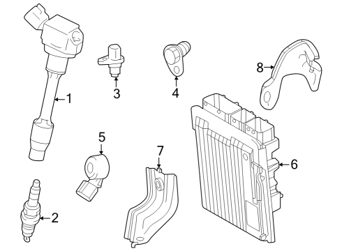 2023 Toyota GR Corolla BRACKET, ENGINE CONT Diagram for 89668-12330