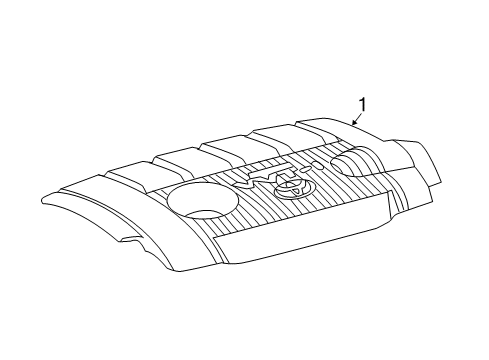 2019 Toyota Highlander Engine Appearance Cover Diagram 1 - Thumbnail