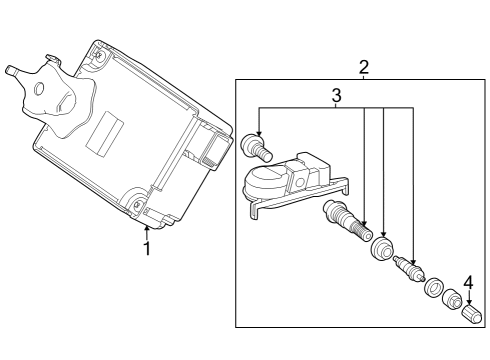 2023 Toyota GR Corolla Tire Pressure Monitoring Diagram