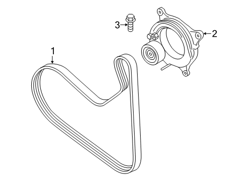 2020 Toyota GR Supra Belts & Pulleys, Cooling Diagram