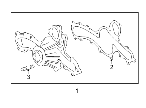 2008 Toyota FJ Cruiser Water Pump Diagram