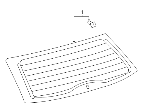 2004 Toyota Sienna Glass, Back Door Diagram for 68105-AE010