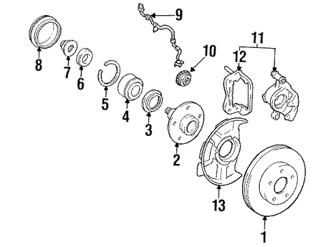 1994 Toyota Previa Anti-Lock Brakes Diagram 2 - Thumbnail