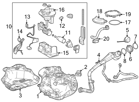 2023 Toyota Corolla Cross Fuel System Components Diagram