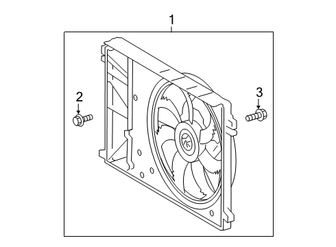 2019 Toyota Avalon Cooling System, Radiator, Water Pump, Cooling Fan Diagram 1 - Thumbnail