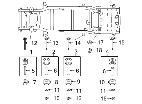 2019 Toyota 4Runner Cushion Sub-Assembly, Ca Diagram for 52207-60100