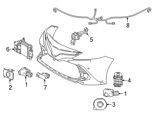 2020 Toyota Camry Lane Departure Warning Diagram 3 - Thumbnail