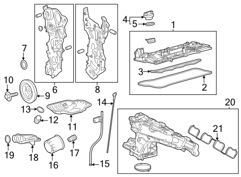 2023 Toyota Crown Engine Parts Diagram