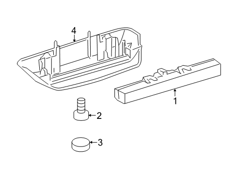 2008 Toyota Yaris High Mount Lamps Diagram 1 - Thumbnail