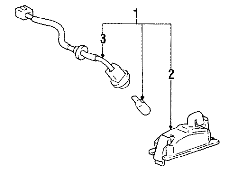 1994 Toyota Paseo License Lamps Diagram