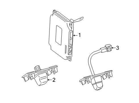 2011 Toyota Sienna Camera Assembly, TELEVIS Diagram for 86790-45030