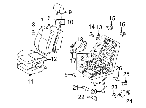 2006 Scion tC Holder, Connector Diagram for 82666-58030