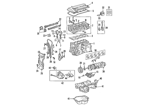 2007 Toyota RAV4 Engine Parts & Mounts, Timing, Lubrication System Diagram 3 - Thumbnail