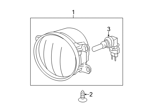 2011 Toyota Camry Front Lamps - Fog Lamps Diagram 2 - Thumbnail