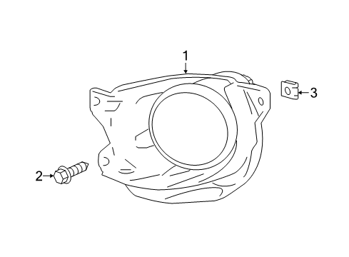 2020 Toyota Sequoia Lamp Assembly, Fog, LH Diagram for 81220-0C030